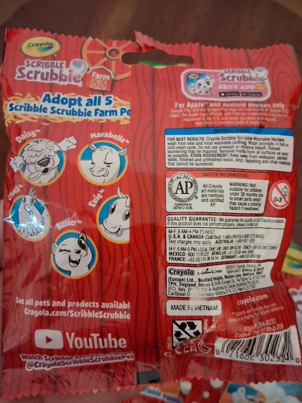 5 HTF NIP Crayola Scribble Scrubbie Farm Pets Pony, Chicken, Cat, Cow & Dog